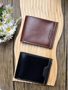 Men's Genuine Leather Mini Wallet, Multi-Card Slot Design, Large Capacity Horizontal Wallet With Card Slots, Multiple Card Slots, Bill Compartment, And A Transparent ID Window, Providing Ample Storage Space For Cash, Credit Cards, And ID. This Fashionable Ultra-Thin RFID-Blocking Bifold Wallet Features A Modern Minimalist Design, Durable And Portable, An Ideal Choice For Daily Use.