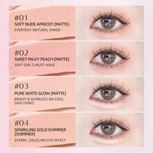 J.M.C.Y 二合一眉笔兼高光刷，新手友好 - #01 SOFT NUDE APRICOT (MATTE) - 查看 6