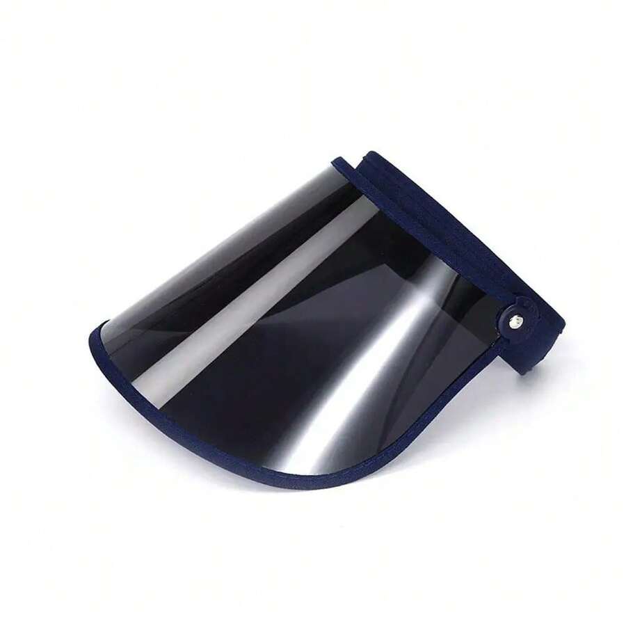 Visera Anti-para exteriores, sombrero para el sol para hombres y mujeres, protección deportiva plegable, cubierta portátil, gorra parasol, sombreros para el sol de verano - Azul Marino - Ver 1