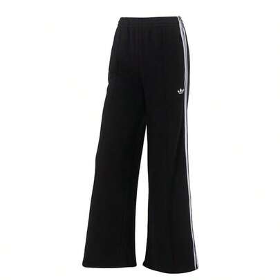 Adidas Pantalones anchos de chándal cómodos y clásicos de punto para mujer, pantalones casuales sueltos y transpirables de moda JV7473