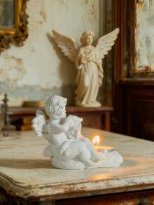 1 pièce Ange abstrait nordique Décoration de poupée en résine Bougeoir vintage, Bougeoir de décoration de luxe pour la maison Minimaliste, Décoration de maison moderne pour le salon et la chambre à coucher, Décoration centrale, Cadeau pour la fête des mères, Cadeau de remise des diplômes, Décoration de mariage - Multicolore - Voir 6