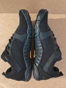 35-47 Size Unisex Winter Outdoor Lace-Up Sports Shoes With Thermal Lining, Five-Finger Design For Yoga, Fitness, Hiking, Climbing And More Outdoor Activities - Black - View 7