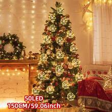 1 Cuerda 150cm 50LED/300cm 100LED/600cm 200LED-Luces de Hadas de Cadena USB, Luces Interiores con 8 Modos de Iluminación, Adecuadas para Decoración de Habitación, Jardín, Patio, Fiesta, Decoración Navideña, Patio, Tienda, Decoración Interior de Hotel