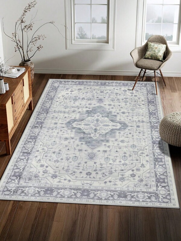 Tapis de zone en fausse cachemire pour chambre à coucher, style bohème, tapis pour salon, 1 unité, décoration de maison, tapis de couloir lavable, tapis de sol pour cuisine, salle de bain, salle à manger, doux et simple, créer une ambiance unique, de niche et confortable