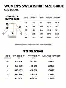 Sudadera con cuello redondo con estampado animal, casual para otoño/invierno - Blanco - Ver 6