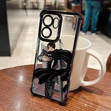 Funda de Teléfono de Guerrero de Espada Exquisita y Moderna para OPPO Reno 14, 14F, 13F, 12F, 11F, 13, 12, 11 F Pro, 4G, 5G – Cubierta Trasera Transparente a Prueba de Golpes con Marco Electrochapado - Mezcla de colores - Ver 1
