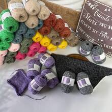 4 Balls 40g Snowflake Color Knitting Yarn [3114], New Autumn/Winter Handmade Knitting Material For Hats, Scarves, Etc., Soft Texture, Non-Shedding, Approx. 40g/Ball, 360m/Ball