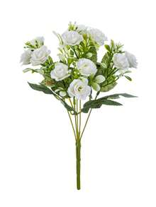 1/80支仿真玫瑰花丝绸花束假植物，适用于春季婚礼花瓶，可用于家居、餐厅、卧室、厨房、浴室装饰，母亲节、情人节、节日、生日派对用品，户外花园装饰 - 純白色 - 查看 7