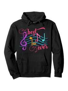 Sudadera con capucha de farmacéuticoécnico, mortero y mazo, prescripción floral - Negro - Ver 1