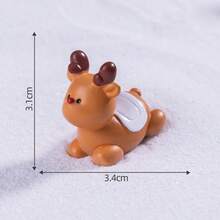 10pcs Mini Christmas Craft Resin Christmas Snowman Christmas Fruit Christmas Tree Jingle Christmas Gift Bag Decoration Set. (Random Category - Multicolor - View 11