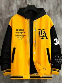 Áo khoác bóng chày thể thao Los Angeles số 36 dành cho cả nam và nữ - Chất liệu siêu mềm mại mang lại sự thoải mái tối đa, giữ ấm đáng tin cậy cho những ngày se lạnh, giá cả phải chăng khó cưỡng - Màu vàng - Xem 4