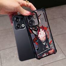Funda de teléfono creativa y popular de anime DAN DA DAN para OPPO para Realme 15 14 13 12 11 Pro Plus C75 C55 C53 C35 C33 4G 5G, marco electrochapado, cubierta trasera transparente anti-caída, moda de alta gama, funda de teléfono de moda, diseño de anime, borde electrochapado, entusiastas de la moda, usuarios de Oppo - Mezcla de colores - Ver 2