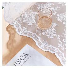 White Lace Curtains 63 Inch Lengthof 2 French Elegance Floral Semi Sheer Curtain Panels Antique Short Victorian Curtains Rod Pocket Light Filtering 52 X 63 Inch White - 多色619 - 查看 4