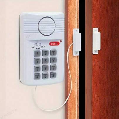 Separate Door & Window Anti-Theft Alarm, Password Door Magnetic Alarm, Window Magnetic Alarm, Wireless Security Alarm System For Home, Garage And Shed - Includes For Doors And Windows (Batteries Not Included)