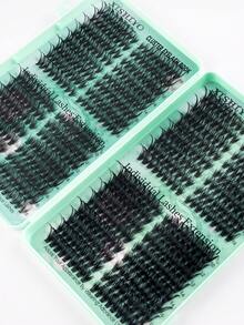 640/576/432pcs Faux Mink Eyelash Clusters, High Capacity, 30D-160D Curly D-Curl, 8-18mm, DIY Eyelash Clusters, Natural Look, Thick & Long, Ultra Soft & Lightweight, Reusable, Individual Segment Lashes, Eyelash Extension Kit, Suitable For Home Or Outdoor Use, Applicable For Daily Life, Wedding, Date, Party, Music Festival, Travel, Spring Occasions. Eyelash Cluster Set, Eyelashes, False Eyelashes - D - 查看 8