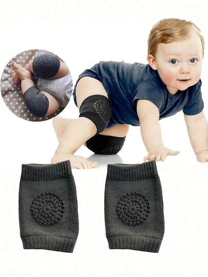 زوج من وسادات الركبة المضادة للسقوط للأطفال الرضع والأطفال الصغار الذين يتعلمون المشي والزحف