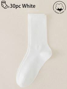 40只/30只/24只装 男女通用舒适运动袜，男士长袜，适合运动和训练，女士长袜，休闲和商务穿着，抗菌，柔软，黑白配色，防臭，吸湿排汗，轻盈舒适，适合秋冬季节，20只/10只/8只/6只/4只/2只装 - 彩色 - 查看 59