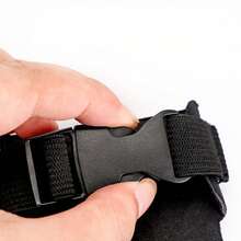 Protector de brazo de arco recurvo tradicional para equipo de tiro con arco, diseño ergonómico, cierre rápido, correa ajustable, apto para diestros y zurdos - Negro - Ver 4