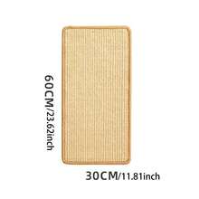 1PC Sisal Cat Scratching Pad With Hook And Loop, A Durable, Scratch-Resistant, Wall-Mounted Pet Pad Suitable For Sofas, Table Legs, Beds, Walls, And More. Perfect For Cat Lovers. - Multicolor - View 15