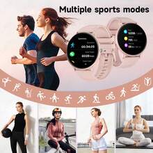 LIGE New Women's Smart Watch, Waterproof, Activity Tracking, Voice Assistant, Smart Calling, Music Playback, Sedentary Reminder, Fashionable Multifunctional Women's Smartwatch - Black - View 6