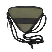 New Arrival Triangle Crossbody Bag For Men, Korean Style,  Lightweight Small Shoulder Bag, Mini Phone Bag - 黑色 - 查看 8