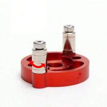 جهاز تحديد موضع الحفر للنجارة، حفر المركز الرأسي، جهاز تحديد موضع الحفر للوصلة الأسطوانية للخشب، أداة DIY، جهاز حفر وصلة لوحة الخشب الصلب - الأحمر - مشاهدة 9