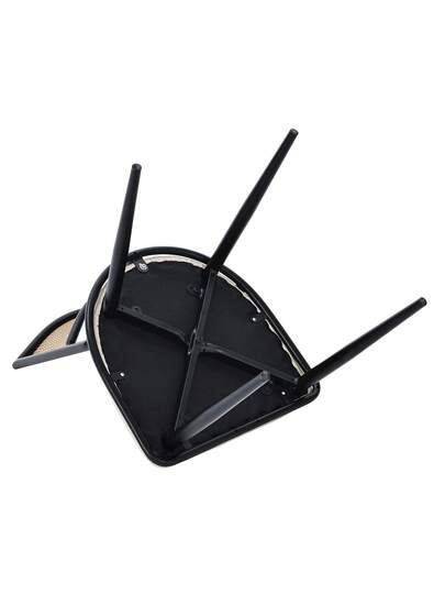 Pu Seat Cushion Rattan Chair, Beige, Black, Restaurant, view 9