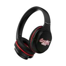 Coca Cola Co-Branded T18 Bluetooth Headphones Touch Control + 46dB Noise Cancellation | Bluetooth 5.3 | 30H Battery Life | With Microphone - one-size - View 7