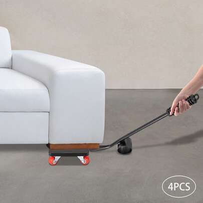 Heavy Duty Furniture Roller On The Road, Dray Heavy Load Mover, Lifter Appliance Floor Protection, 360 Degree Rotary Pads Load 400kg