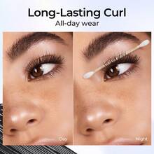 SACE LADY Waterproof Mascara, All-In-Lash Mascara Volume And Length Eyelashes, Smudge-Proof And Sweat-Proof, Long Lasting Curl, Natrual Black Eye Makeup - Black - View 5