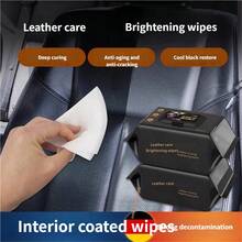 Car Interior Cleaning Wipes – Multifunctional Coating Wipes For Leather Seats, Dashboard, And Car Interior, Strong Decontamination - Multicolor - View 2
