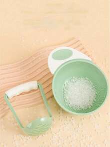 1件装手动婴儿辅食研磨器，婴幼儿辅食泥制作器，水果/蔬菜捣碎器及碗套装，喂养用品，婴儿护理产品