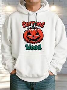 Estilo de Halloween Versátil Primavera y Otoño Moda de Calle para Hombres Sudadera Casual Cómoda para Hombres - Blanco - Ver 6