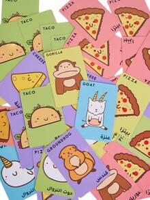 1 Peça Jogo de Cartas Cartoon Fofo de 9cm, Personagens de Desenhos Animados e Animes, Jogos de Tabuleiro em Inglês, Jogo de Entretenimento Poker, Um Jogo de Cartas Fofo Adequado para Reuniões com Amigos, Amigos e Colegas de Classe, Um Jogo de Entretenimento da Moda para o Natal