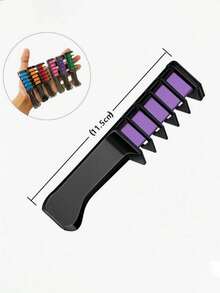 12/10/6 Colors Hair Chalk Set,Temporary Hair Dye Tools,Hair Chalk Combs Washable Temporary Color ,Hair Chalk Applicator For Instant Hair Dyeing ,Easy Application, Rinses Out Effortlessly For All Hair Types , Healthy, Perfect For Halloween, Day Of The Dead, Christmas, And Cosplay Girls' Birthday, Halloween, Christmas Gifts & Toys Holiday Hair Accessories Vibrant Packaging Hair Accessory Products - Multicolor - View 12