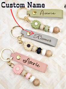 1 Móc Khóa Hoa Cúc Đính Hạt Cá Nhân Hóa, Móc Khóa Da Giả, Quà Tặng Cho Bé Gái Cưới, Quà Tặng Giáo Viên, Quà Sinh Nhật, Móc Khóa Đính Hạt, Bền, Nhiều Màu Sắc, Dễ Thương, Quyến Rũ, Vui Nhộn, Kawaii, Y2K, Thời Trang, Unisex, Thường Ngày, Tùy Chỉnh, Độc Đáo, Cá Nhân Hóa, Quà Tặng Lý Tưởng Cho Nam, Quà Tặng Lý Tưởng Cho Nữ, Bạn Trai, Bạn Gái, Gia Đình, Bạn Bè, Móc Khóa & Phụ Kiện Tùy Chỉnh - Nhiều màu - Xem 1