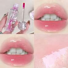 SHAQINUO Aceite labial de miel con cambio de color, fácil de aplicar, hidratante, pigmentado, crea labios naturales con efecto de cristal, hidratados y voluminosos - Aceite labial hidratante de miel - Ver 2