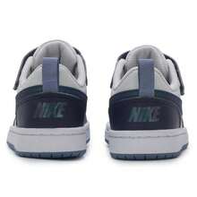 Nike COURT BOROUGH LOW RCRFT SE BPV 幼儿休闲运动鞋 - 淺銀灰/黑紫/白/灰石板藍 - 查看 5
