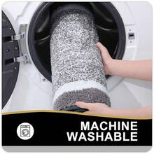 Bathroom Rugs 30x20, Extra Soft And Absorbent Microfiber Bath Mat, Non-Slip, Machine Washable, Quick Dry Shaggy Bath Carpet, Suitable For Bathroom Floor, Tub, Shower (Medium, Charcoal){Inchcolor_nameinch:InchCharcoalandWhiteinch,Inchsize_nameinch:Inch30\Inchx20\Inchinch} - CharcoalandWhite - View 6