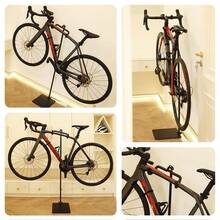 Carbon Steel Bicycle Wall Mount Rack Adjustable Display Stand For Mountain Road Bikes Indoor Hanging Storage Decorative Holder Heavy Duty Space Saving Organizer Perfect For Home Garage Apartment Workshop Bike Accessories - Multicolor - View 7