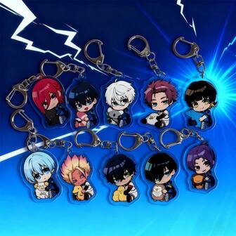 Llavero acrílico con panal azul de BLUE LOCK 1 de la prisión, nuevo en 2025, accesorio de anime, Chire Leopard, adorno acrílico Kokusen Rangen - regalo de vacaciones - regalo de cumpleaños - regalo para entusiastas