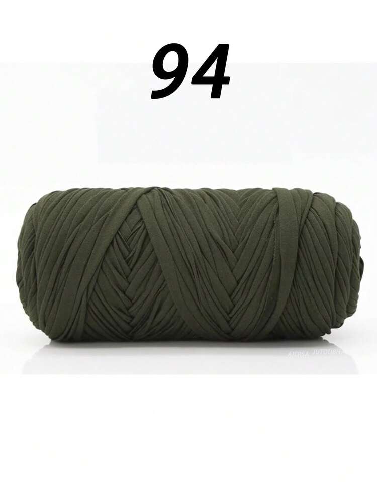 1pc Premium T-Shirt Yarn - 200g/Pc High Elastic Cord Yarn, Soft & Stretchy Polyester Yarn For Vibrant Crochet Projects, Ideal For Home Decoration DIY Crafts Like DIY Weaving, Crochet Projects, Handmade Weaving Bags, Baskets, Blankets, Mats, Shoes, Slippers, Cushions, And Dolls, Multicolor Yarn | Polyester Yarn | Acrylic Yarn | Knitting Accessories | Gift - Multicolor - View 24