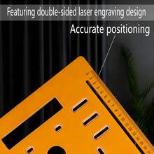 带刻度的可调节木工圆锯底板，手持式切割板定位工具