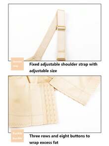 NIFENNEIWAI One Piece Set - Apricot - Large - Women's Sexy Seamless - Underwear - Comfortable Gathering - Elegant Underwire Bra - Apricot - View 7