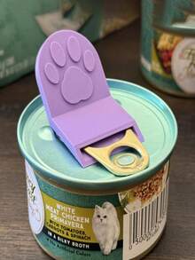 1pc Ergonomic Non-Slip Grip Pet Can Opener With Ergonomic Handle & Easy-Clean Design - Durable Plastic Kitchen Tool For Cat & Dog Food Cans, Compatible With Chicken - Multicolor - View 5