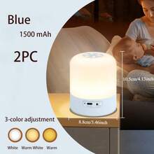 A Touch Bedside Lamp With Adjustable Brightness, USB Charging, Portable Touch Night Light, Mini Night Light, Perfect As A Valentine'S Gift, Suitable For Bedroom, Living Room, And Desk Lighting. - Multicolor - View 18