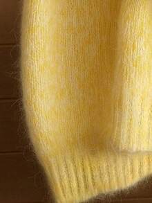 Women's Brushed Mohair Blend Sweater - French Inspired Raglan Sleeve, Drop Shoulder Plush Knit For Fall Winter, Christmas Birthday Gift Idea