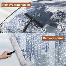 Shower WiperEscobilla de ducha para puertas de vidrio y kit de limpieza de microfibra herramientas de lavado de ventanas de 11 pulgadas con mango antideslizante y gancho calcomaníaShower Wiper - NegroGris - Ver 5