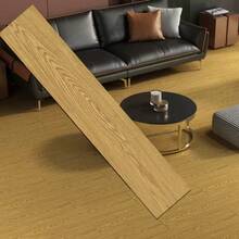 10pcs Self-Adhesive PVC Wood Grain Floor Stickers, Wear-Resistant And Waterproof, Suitable For Kitchen/Living Room/Bedroom Floor Covering