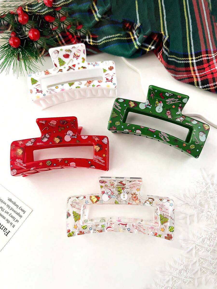 1 Stück süßer Haarklammer aus Azetat mit Hase & Welpe, vintage Dutt-Haarklammer, Haarschmuck für Frauen, elegante Haarklammern